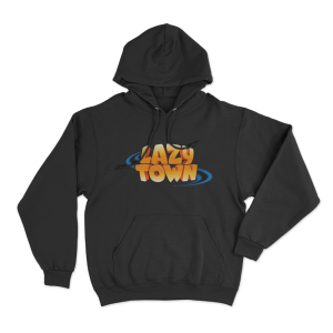 Lazy Town Logo Unisex Hoodie Black