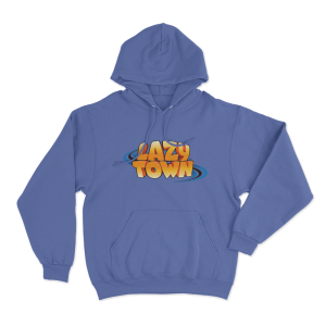Lazy Town Logo Unisex Hoodie Blue