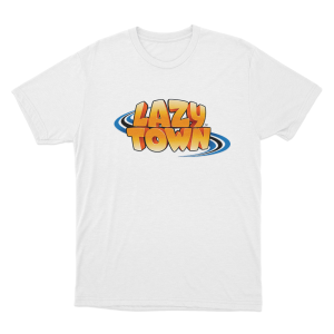 Lazy Town Logo Unisex T Shirt White